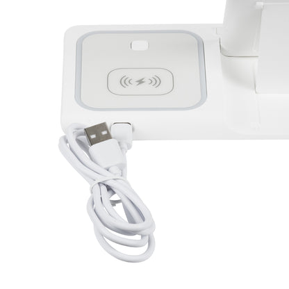 79706 Επιτραπέζια Σταθερή Βάση Ασύρματης Φόρτισης Fast Charging για Κινητά - Earphones - Smart Watches 15W Max - Λευκό