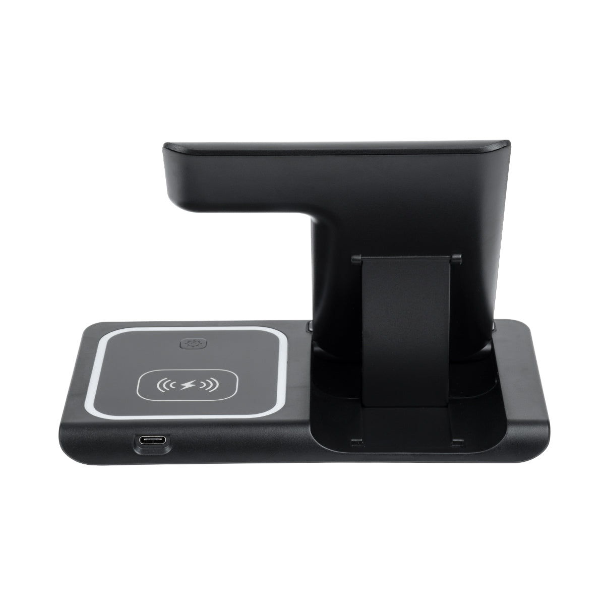 79707 Επιτραπέζια Σταθερή Βάση Ασύρματης Φόρτισης Fast Charging για Κινητά - Earphones - Smart Watches 15W Max - Μαύρο