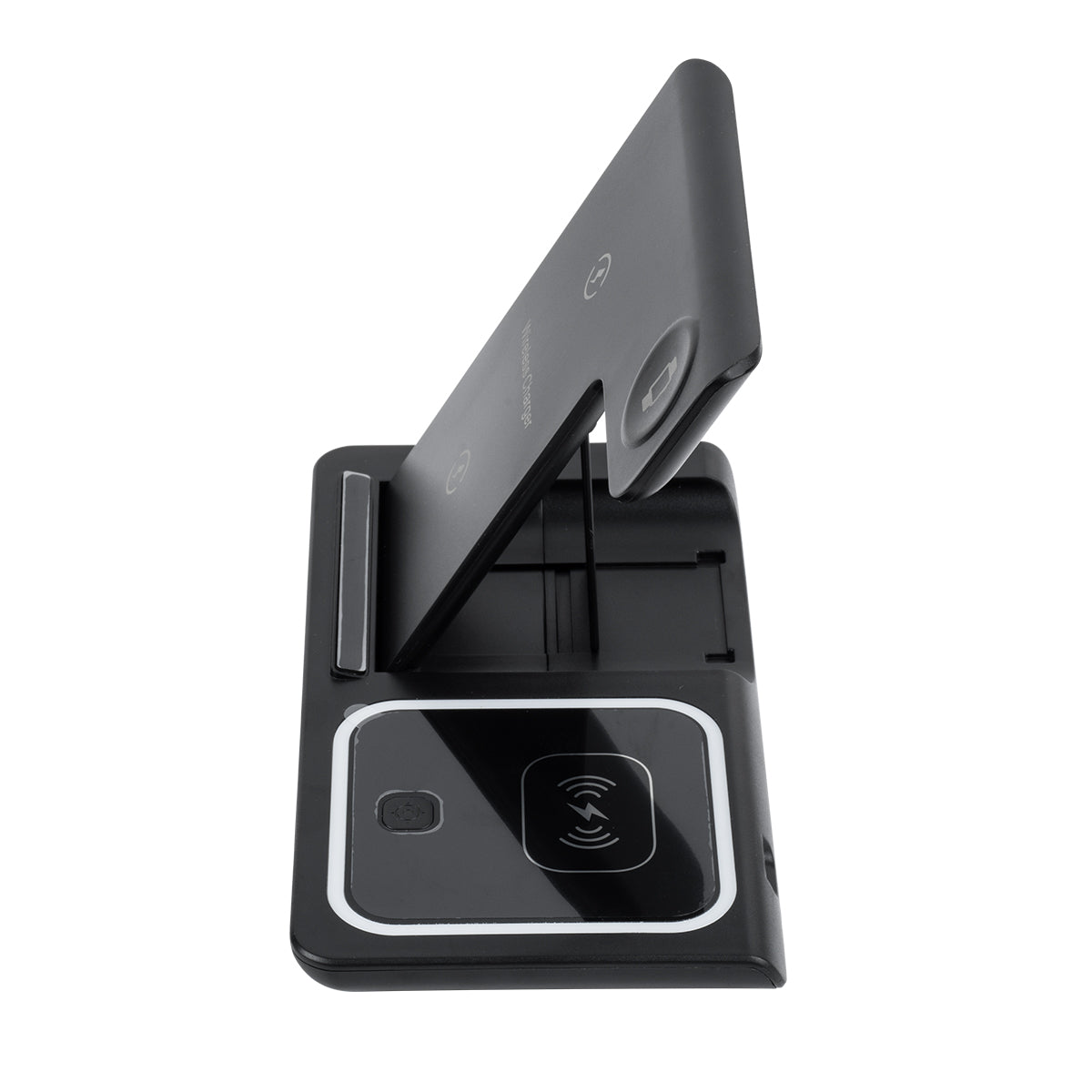 79707 Επιτραπέζια Σταθερή Βάση Ασύρματης Φόρτισης Fast Charging για Κινητά - Earphones - Smart Watches 15W Max - Μαύρο