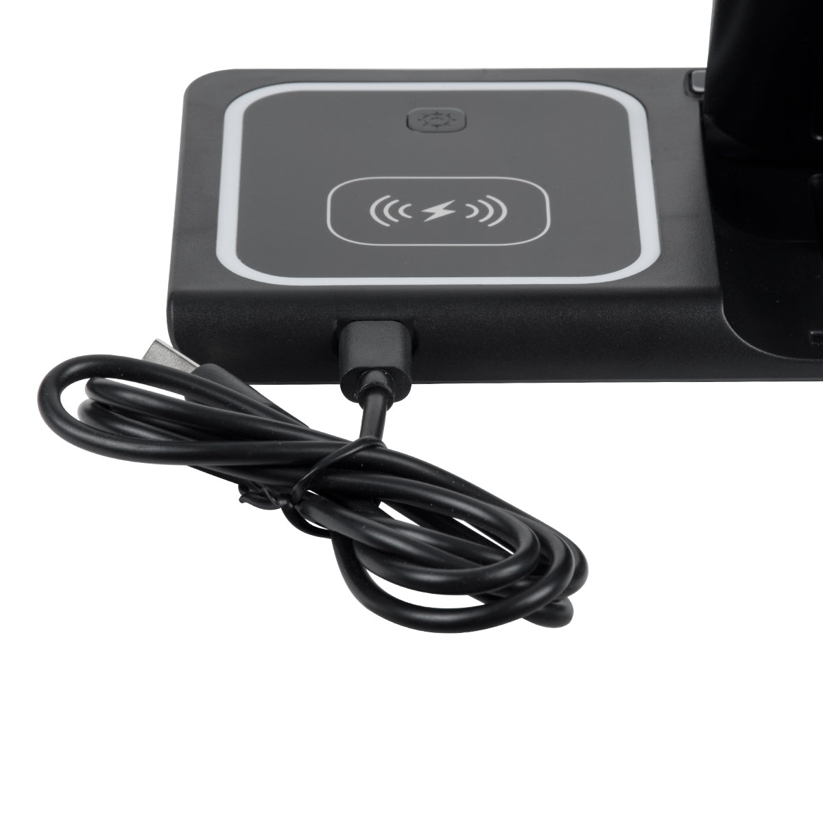 79707 Επιτραπέζια Σταθερή Βάση Ασύρματης Φόρτισης Fast Charging για Κινητά - Earphones - Smart Watches 15W Max - Μαύρο