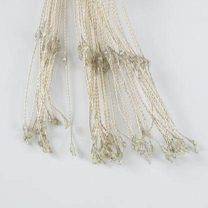 79798 ΣΕΤ 2 x Διακοσμητικές Γιρλάντες Μπαταρίας (2x 3xAAA Δεν Περιλαμβάνονται) 200+200 LED 3+3 Watt και Ασύρματο Χειριστήριο 8 Προγραμμάτων Φωτισμού Dimmable Πολύχρωμο RGB