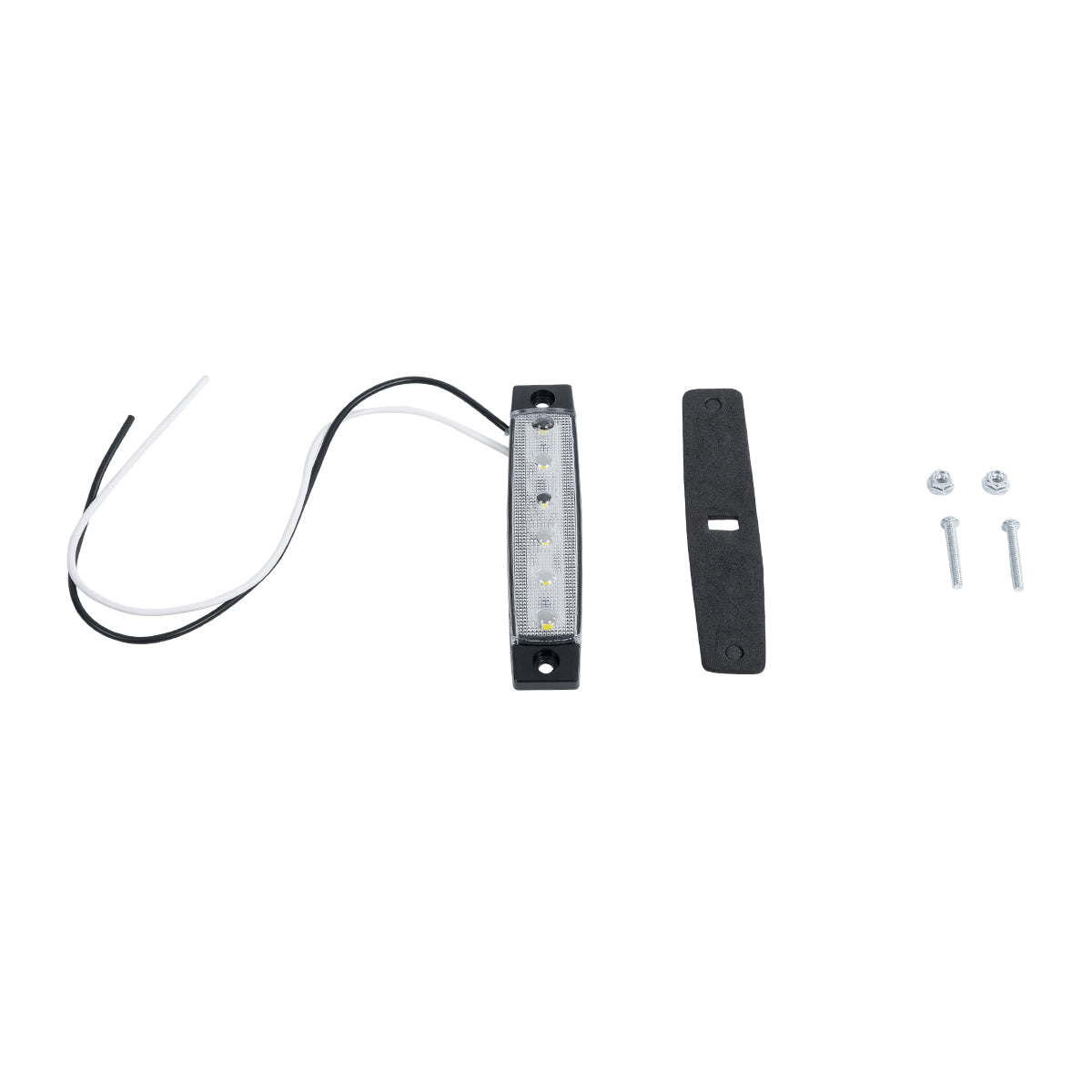 79900 Πλευρικά Φώτα Όγκου Φορτηγών LED 6 SMD 2835 DC 10-30V Πλαστικό PVC Αδιάβροχο IP66 Ψυχρό Λευκό 6000K