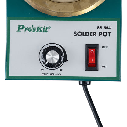 PROSKIT SS-554 79993 Δοχείο Συγκόλλησης με Ρυθμιζόμενη Θερμοκρασία από 100°C έως 450°C 300W AC 220-240V IP20 - Μ21 x Π14 x Υ6