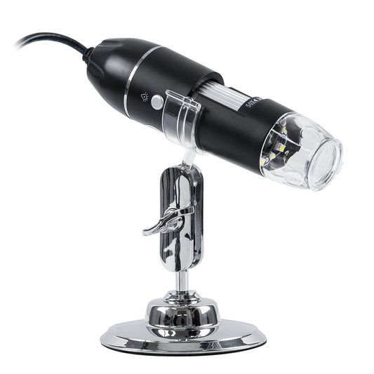 MICROCAM 79995 Ψηφιακό Ηλεκτρονικό Μικροσκόπιο / Κάμερα 2MP 1600x1200px με x1600 Zoom Mode & 8 LED DC 5V με USB-C IP20 - Μ3.5 x Π3.5 x Υ12