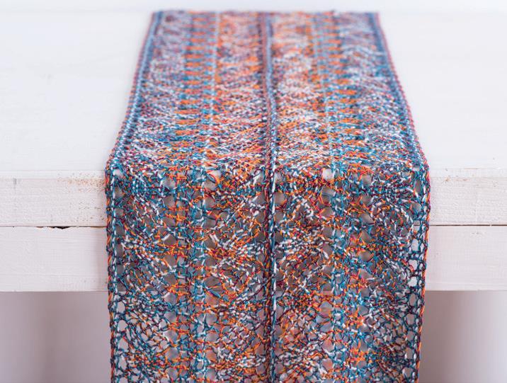 Δαντέλα Βαμβακερή Boho Τυρκουάζ 23x250εκ