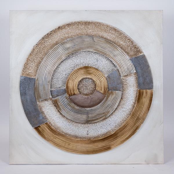 ΠΙΝΑΚΑΣ ΚΑΜΒΑΣ ΚΥΚΛΟΣ NATURAL - ΛΕΥΚΟΣ - ΜΠΛΕ 80x3x80