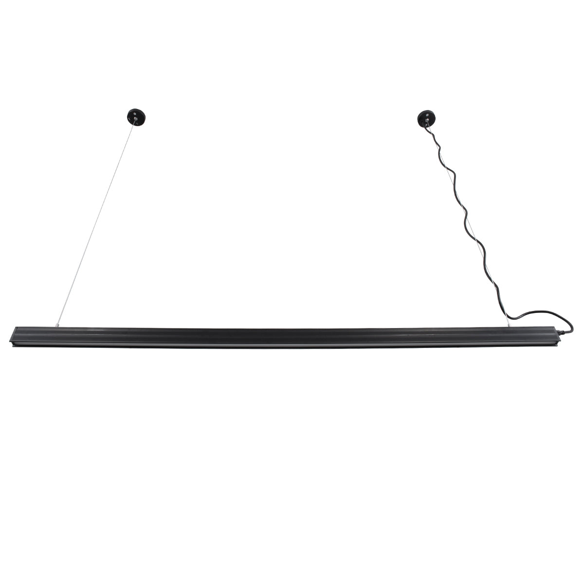 OFFICE 61024-P Γραμμικό Κρεμαστό Φωτιστικό Linear LED 18W 2200lm 120° AC 220-240V Μ120 x Π2 x Υ4cm Φυσικό Λευκό 4500K - Μαύρο