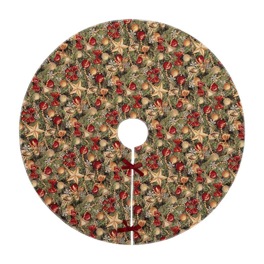 Ποδιά Δέντρου Στόφα Happy Holiday 90εκ