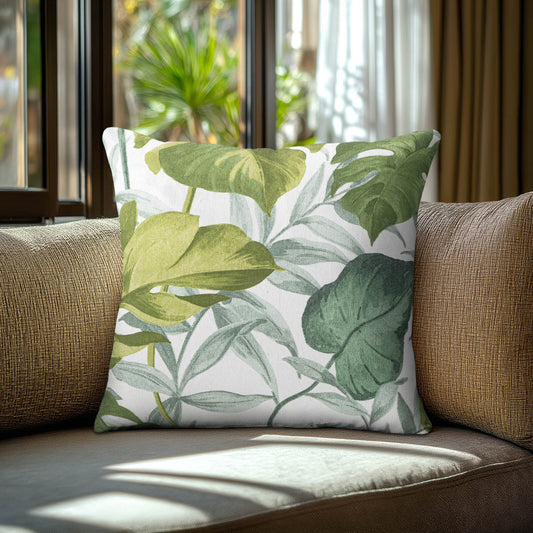Μαξιλαροθήκη Τροπικά Φύλλα 40x40εκ