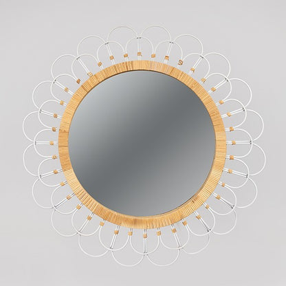 ΚΑΘΡΕΦΤΗΣ ΞΥΛΙΝΟΣ - ΜΕΤΑΛΛΙΚΟΣ NATURAL - ΛΕΥΚΟΣ 92x4x92