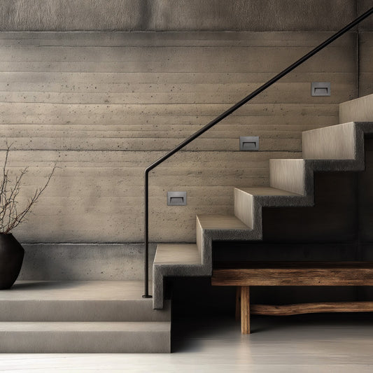 STEPART KLV-101-0084 Χωνευτό Φωτιστικό Σκαλοπατιού / Διαδρόμου LED 6W 750lm 45° AC 220-240V Αδιάβροχο IP65 Θερμό Λευκό 2700K - Lumileds SMD Chip & TÜV SÜD Driver - Γκρι Ανθρακί Ματ - Μ11.5 x Π5.3 x Υ8.3 / Q10.63 x 7.61