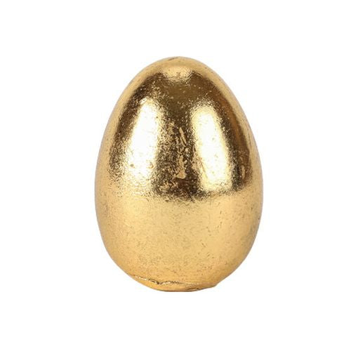 Διακοσμητικό Πασχαλινό Αυγό από Ρητίνη Χρυσό 6x6x8