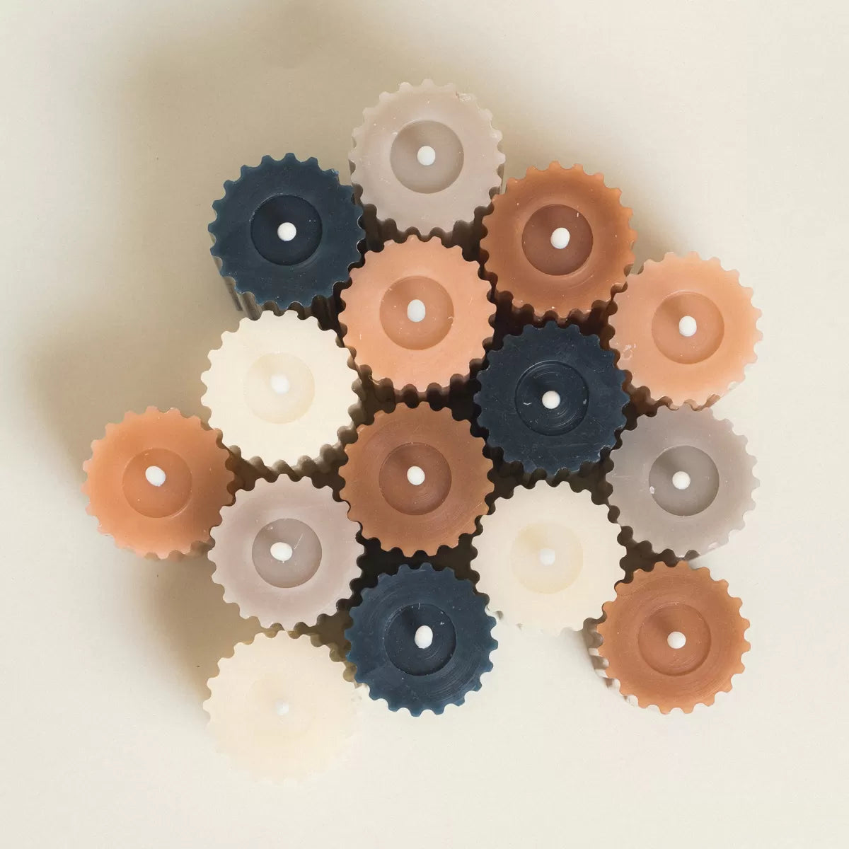 LED Κερί Εκρού 8x8x17