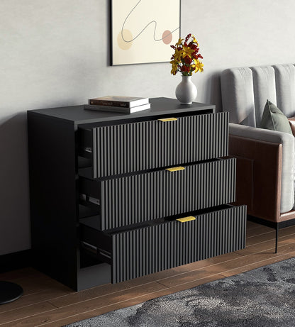 Συρταριέρα Allegro Μαύρο 80x40x75