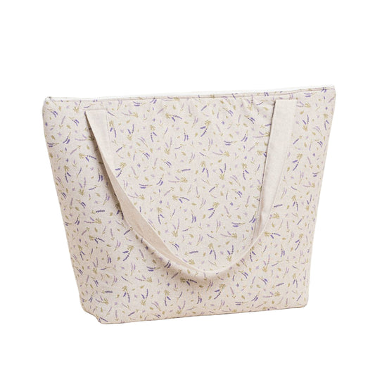 Τσάντα με Φερμουάρ 53x43εκ Λεβάντα