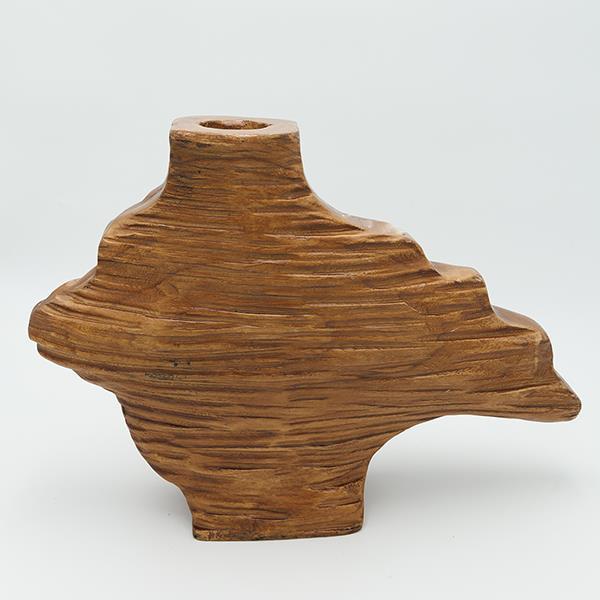 ΒΑΖΟ ΞΥΛΙΝΟ ΣΚΟΥΡΟ ΚΑΦΕ 38x9.5x26