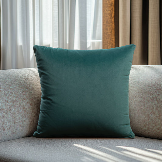 Μαξιλαροθήκη Θήκη Βελούδο Premium Πράσινο 40x40εκ