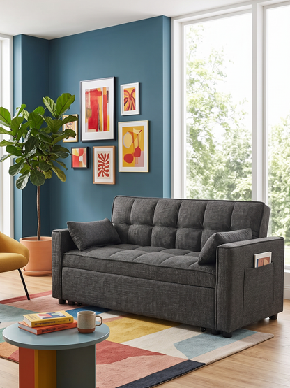 Καναπές - Κρεβάτι Oakland Γκρι 140x100x82