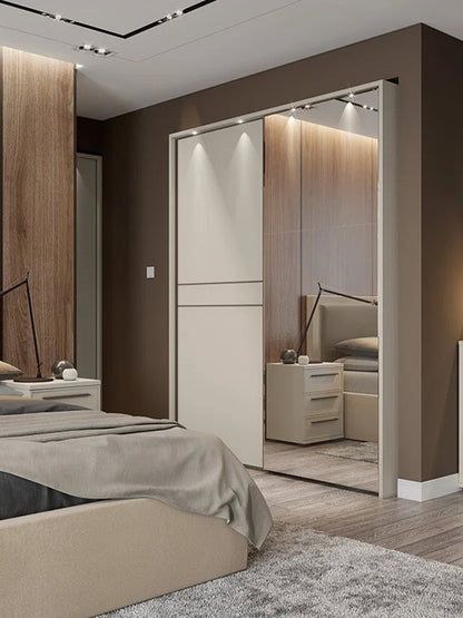 Wardrobe Phantom 180 Sliding with Mirror 182x61x224