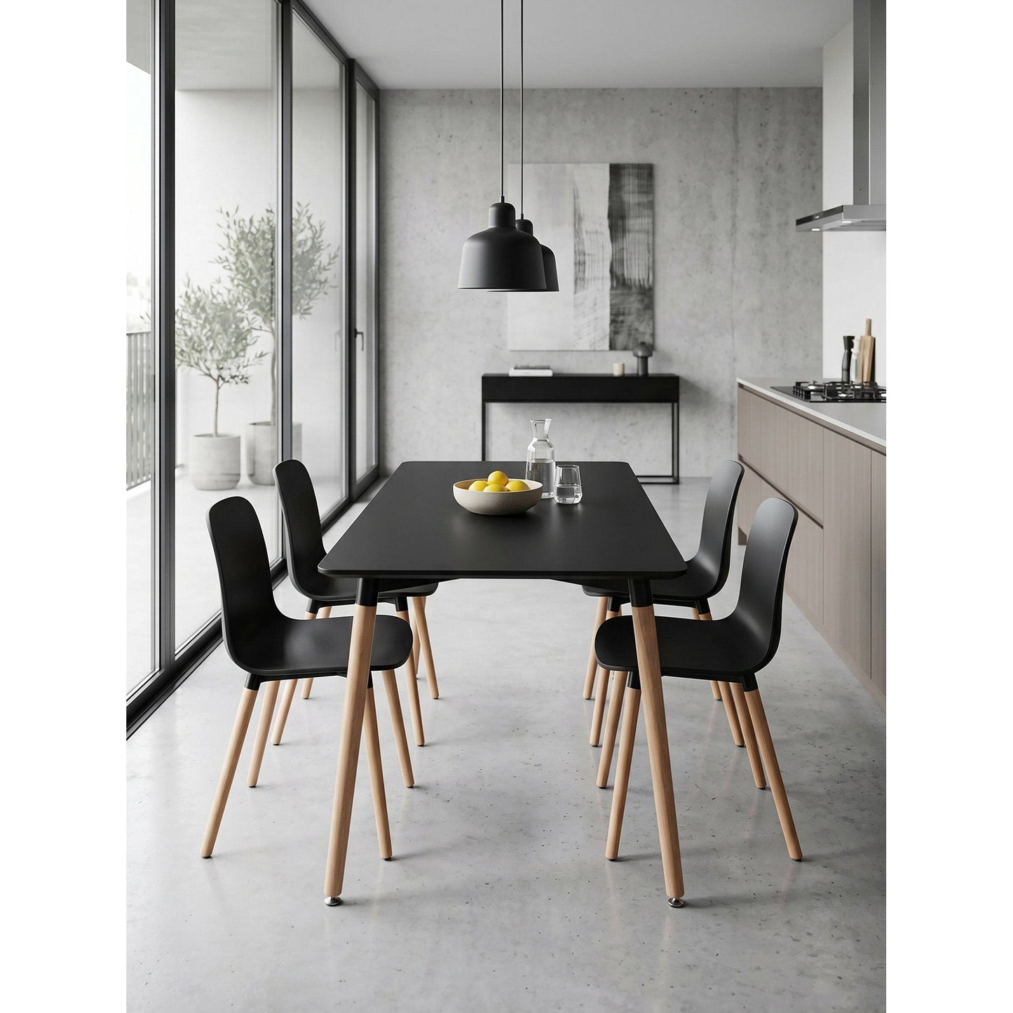 Table Fiorino Black 120x80x74