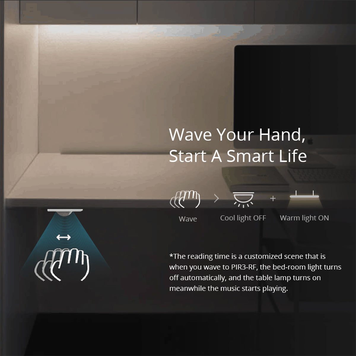 80064 SONOFF PIR3-RF – Smart 433MHZ RF PIR Motion Sensor 6m/110° Detection