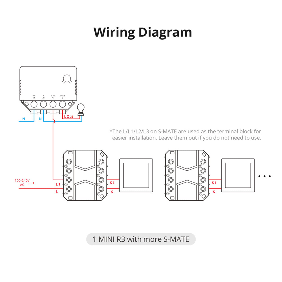 80070 SONOFF S-MATE - Switch Mate 16A/3500W