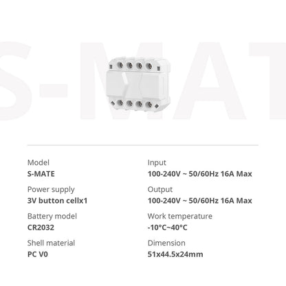 80070 SONOFF S-MATE - Switch Mate 16A/3500W