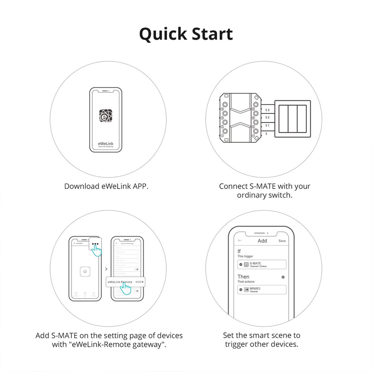 80070 SONOFF S-MATE - Switch Mate 16A/3500W