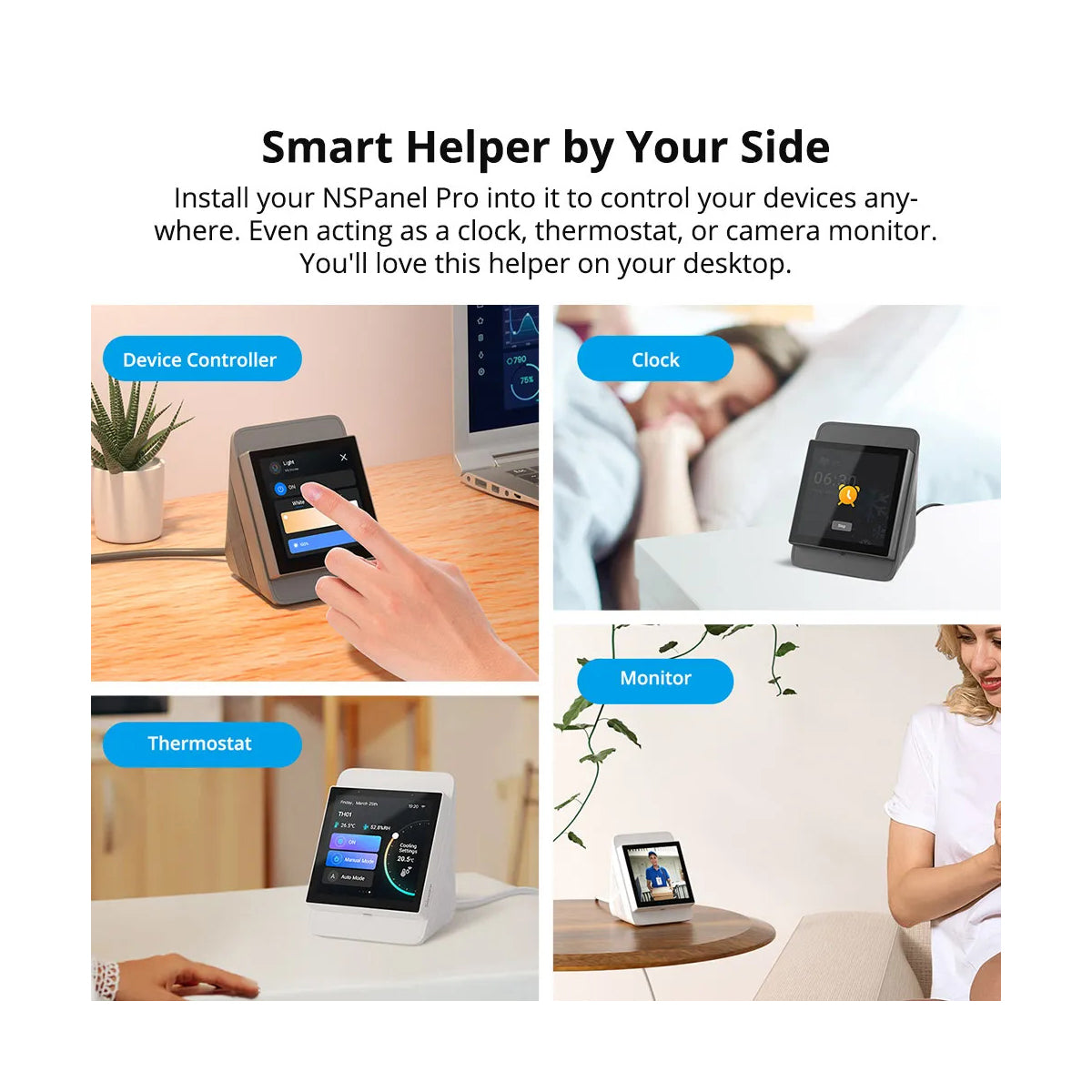 80076 SONOFF StandB Enclosure Stand for NSPanel Pro or NSPanel White - Βάση για NSPanel Pro η NSPanel Λευκό