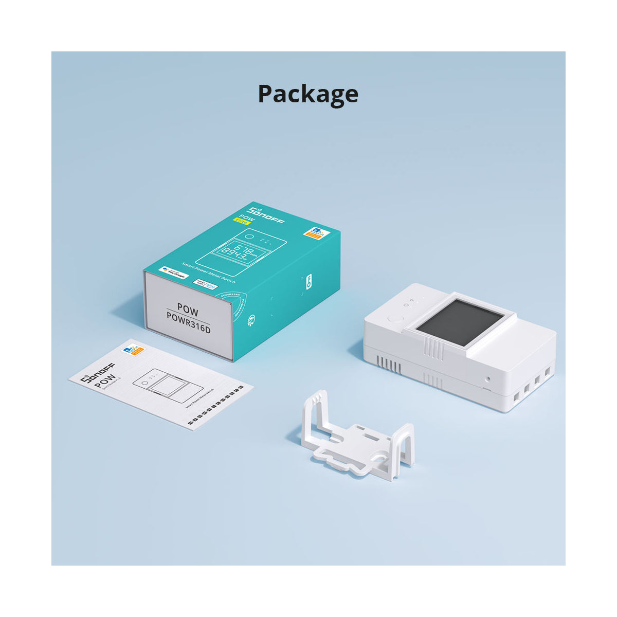 80079 SONOFF POW Elite POWR316D Smart WiFi Real Time Power Consumption AC 100-240V MAX 16A