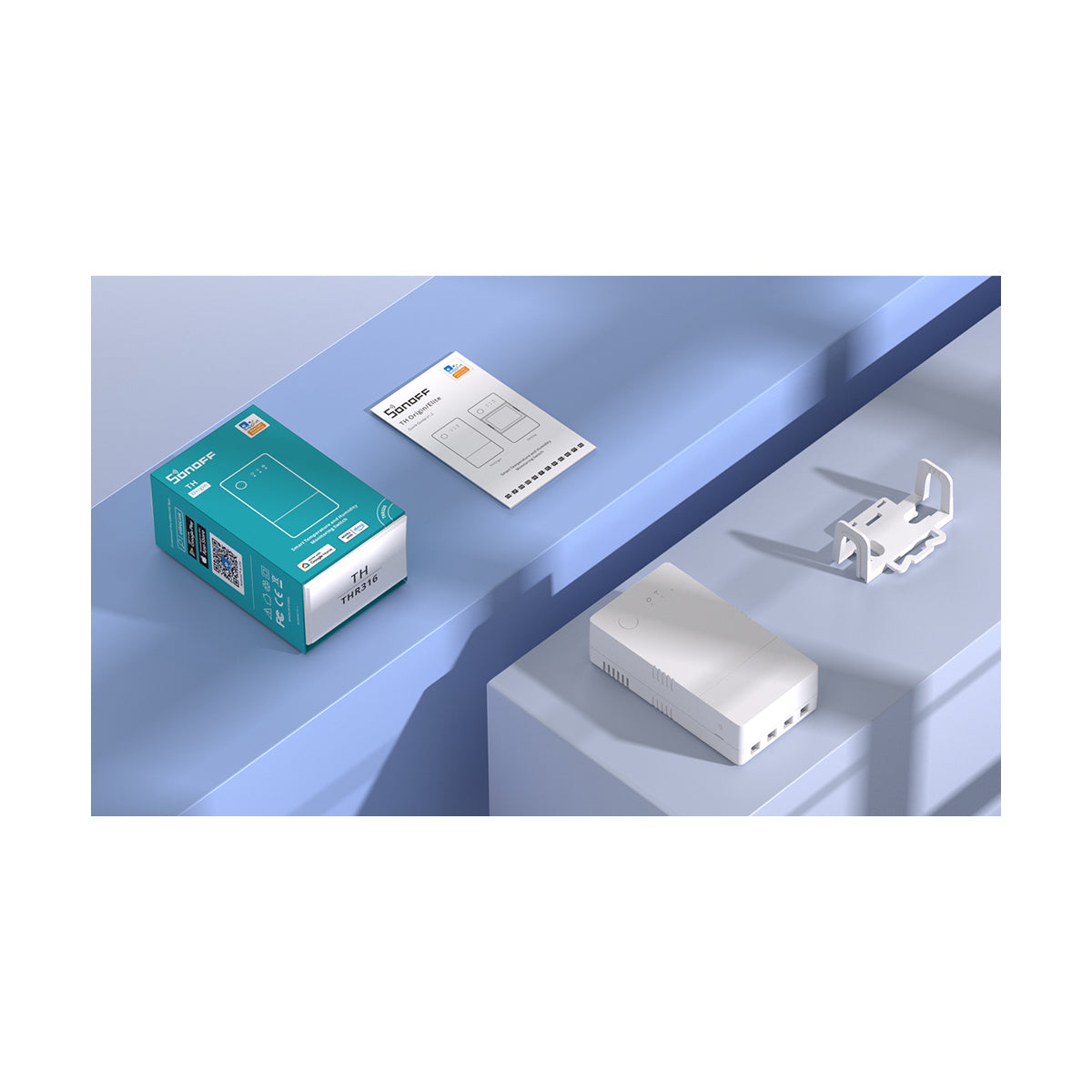 80082 SONOFF THR320 TH ORIGIN Smart LAN & WiFi 2.4GHz Temperature and Humidity Control AC 100-240V Max 20A