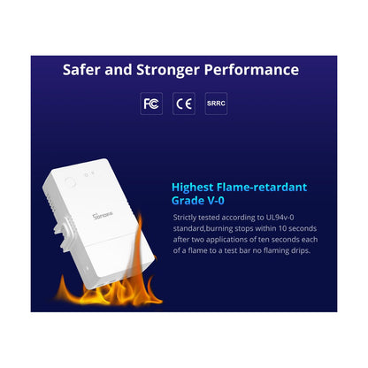 80083 SONOFF POWR316 POW ORIGIN Smart LAN & WiFi 2.4GHz Power Meter Switch AC 100-240V Max 16A