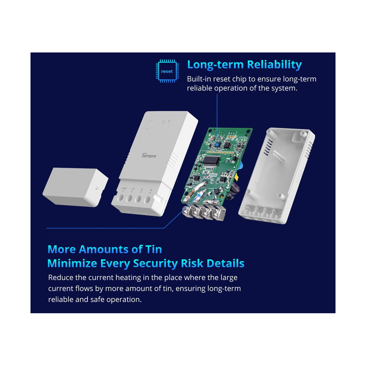 80083 SONOFF POWR316 POW ORIGIN Smart LAN & WiFi 2.4GHz Power Meter Switch AC 100-240V Max 16A