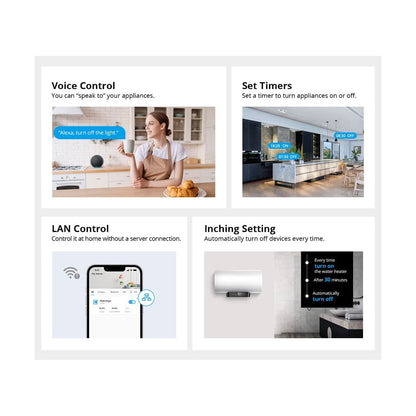 80083 SONOFF POWR316 POW ORIGIN Smart LAN & WiFi 2.4GHz Power Meter Switch AC 100-240V Max 16A