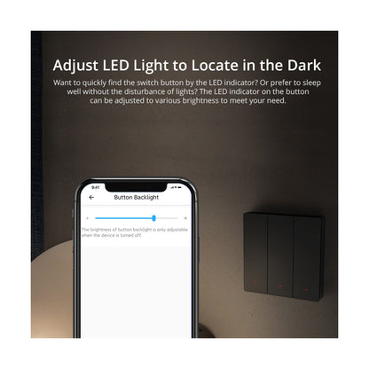 80089 SONOFF M5-3C-80 SwitchMan Mechanical Smart Switch WiFi & Bluetooth AC 100-240V Max 6A 1320W (2A/Way) 3 Way