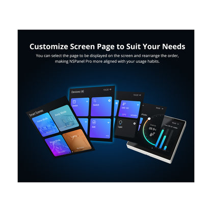 80095 SONOFF NSPanel86PW Wi-Fi & Zigbee 3.0 Smart Scene Wall Switch (86/EU Type) - AC 100-240V - Integrated HMI Touch Panel - Smart Controller & Gateway for All Smart Devises