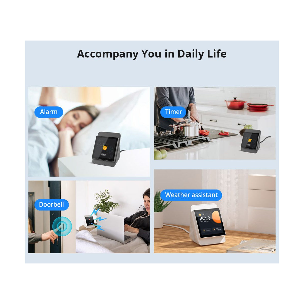 80095 SONOFF NSPanel86PW Wi-Fi & Zigbee 3.0 Smart Scene Wall Switch (86/EU Type) - AC 100-240V - Integrated HMI Touch Panel - Smart Controller & Gateway for All Smart Devises