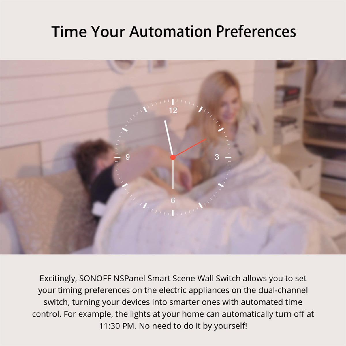 80096 SONOFF NSPanel-EUW - Wi-Fi Smart Scene Wall Switch (86/EU Type) - Integrated HMI Touch Panel - Smart Controller & Gateway for All Smart Devises