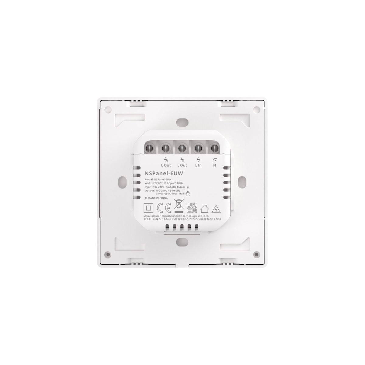 80096 SONOFF NSPanel-EUW - Wi-Fi Smart Scene Wall Switch (86/EU Type) - Integrated HMI Touch Panel - Smart Controller & Gateway for All Smart Devises