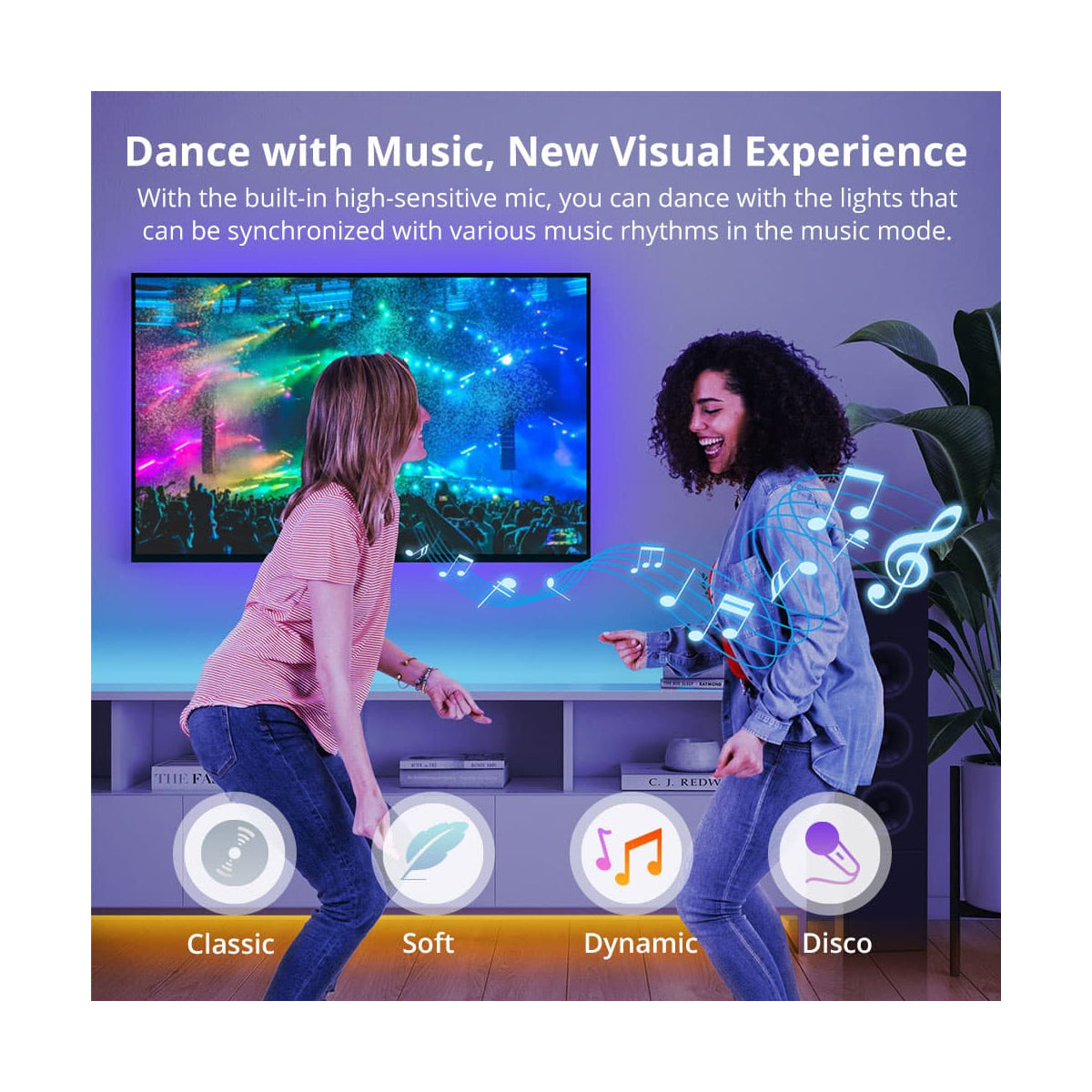 80098 SONOFF L3-5M RGB Smart LED Strip Light WiFi 2.4GHz 90 SMD/5M 5050 5m Roll & Power Adapter DC 5V Max 10W