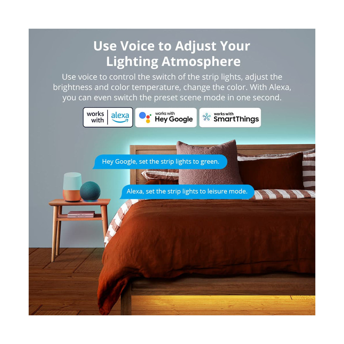 80098 SONOFF L3-5M RGB Smart LED Strip Light WiFi 2.4GHz 90 SMD/5M 5050 5m Roll & Power Adapter DC 5V Max 10W