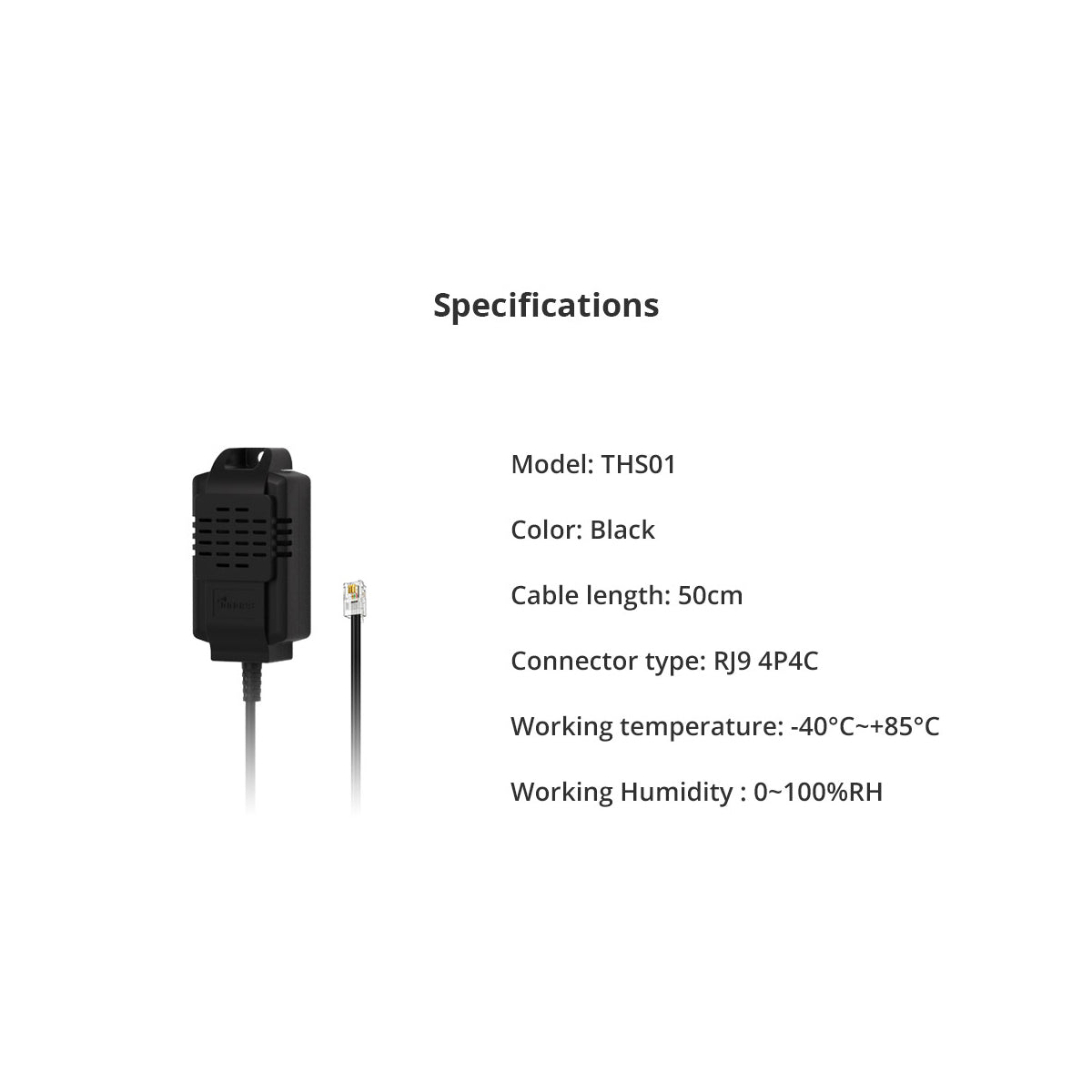 80102 SONOFF THS01 Temperature and Humidity Sensor Measuring Range From -40℃ to +85℃ - Cable Length 50cm