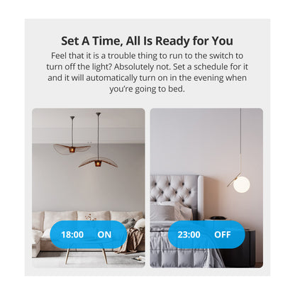80130 SONOFF T2EU1C-RF - 433MHz Wireless Smart Wall Touch Button Switch AC 100-240V Max 2A (2A/Way) 1 Way - RF Series