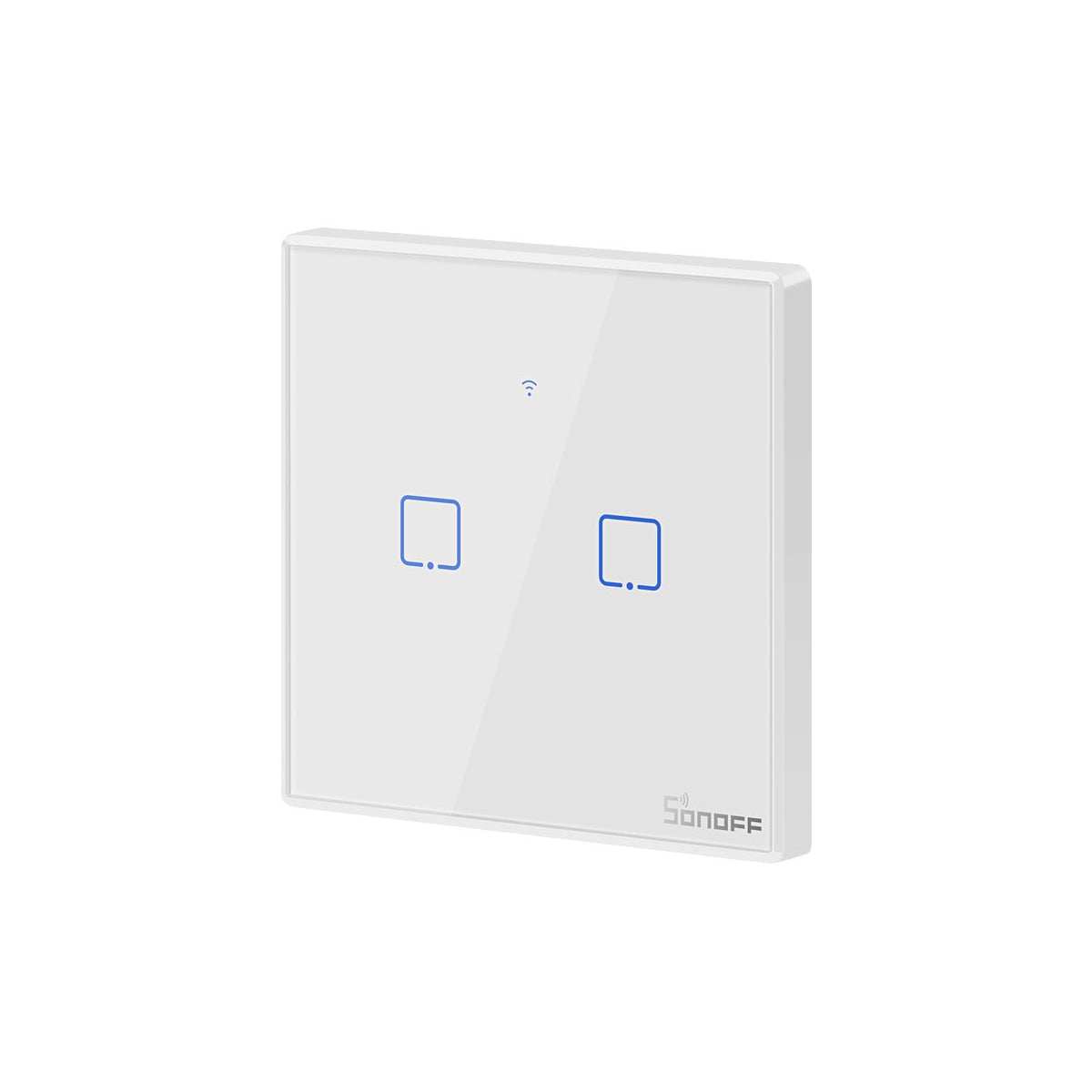 80131 SONOFF T2EU2C-RF - 433MHz Wireless Smart Wall Touch Button Switch AC 100-240V Max 4A (2A/Way) 2 Way - RF Series