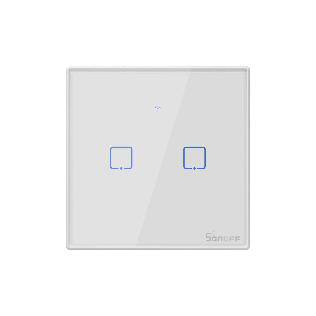 80131 SONOFF T2EU2C-RF - 433MHz Wireless Smart Wall Touch Button Switch AC 100-240V Max 4A (2A/Way) 2 Way - RF Series