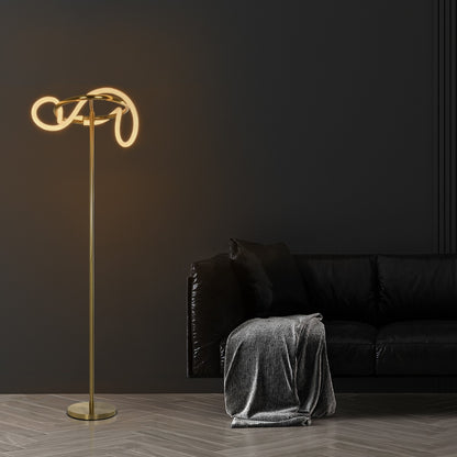 GLOW KLV-101-0174 Επιδαπέδιο Φωτιστικό LED 30W 3000lm 360° AC 220-240V IP20 Ρυθμιζόμενο Λευκό CCT με Αφή 2700K/4500K/6000K Dimmable - Lumileds SMD Chip - Χρυσό Πλατίνα - Μ45 x Π45 x Υ160