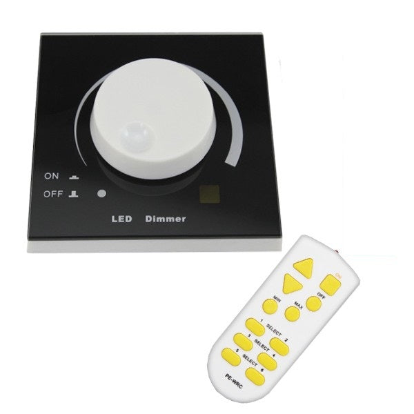 Ασύρματο LED Dimmer Τοίχου Μαύρο 220v (200w) Trailing Edge 50050