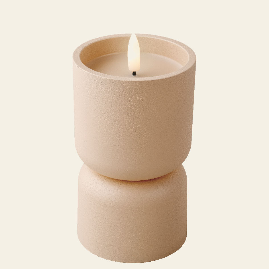 LED Κερί σε Βάζο 8x8x13