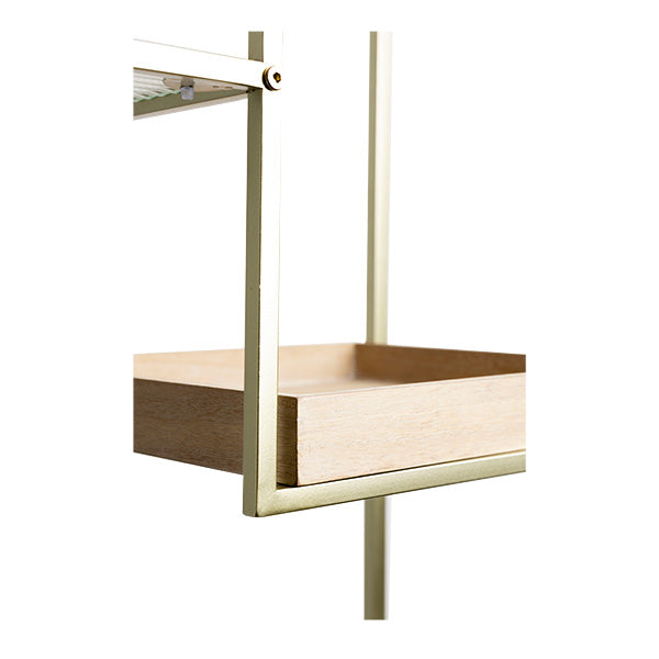 ΡΑΦΙΕΡΑ ΜΕΤΑΛΛΙΚΗ ΧΡΥΣΟ-ΦΥΣΙΚΟ-ΓΥΑΛΙ 6 ΡΑΦΙΑ 69x30.5x175.5