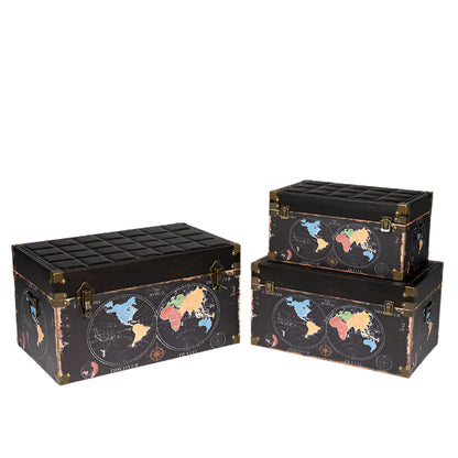 S/3 ΜΠΑΟΥΛΑ ΜΑΥΡΟ ΜΕ ΥΔΡΟΓΕΙΟΥΣ 56x34x31 48x29x25 40x24x20